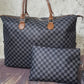 Checkered Two-Piece Bag Set - Cheeky Chic Boutique