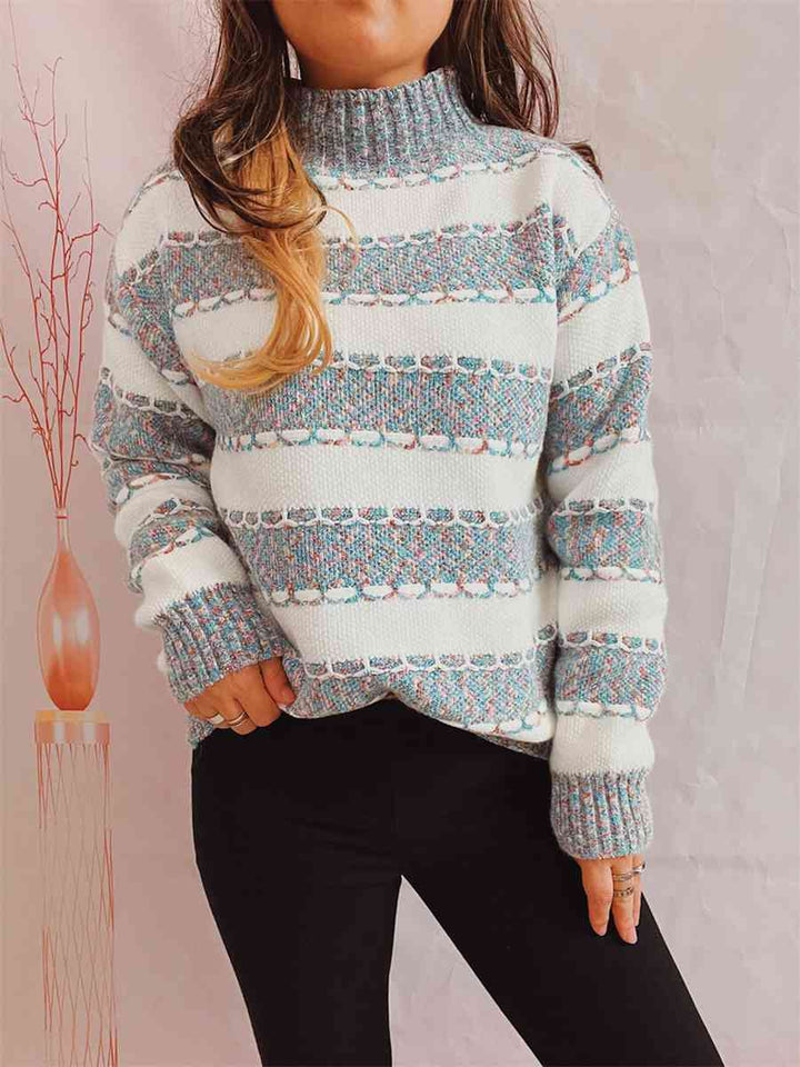 Color Story Striped Sweater - Cheeky Chic Boutique