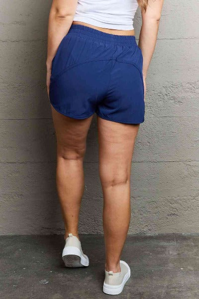 Reach My Goals Navy Active Shorts - Cheeky Chic Boutique