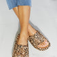 MMShoes Arms Around Me Open Toe Slide in Leopard - Cheeky Chic Boutique