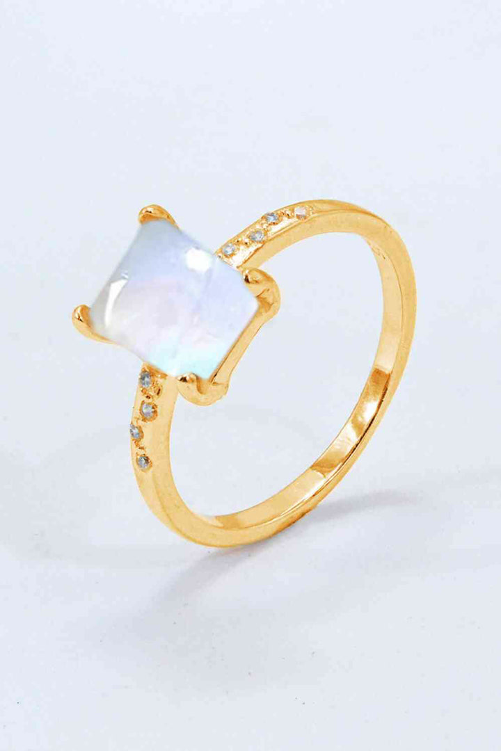 Square Moonstone Ring - Cheeky Chic Boutique