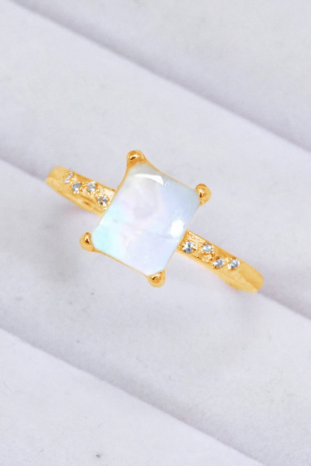 Square Moonstone Ring - Cheeky Chic Boutique