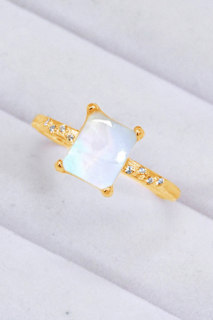 Square Moonstone Ring - Cheeky Chic Boutique