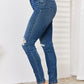 Judy Blue Full Size High Waist Distressed Slim Jeans - Cheeky Chic Boutique