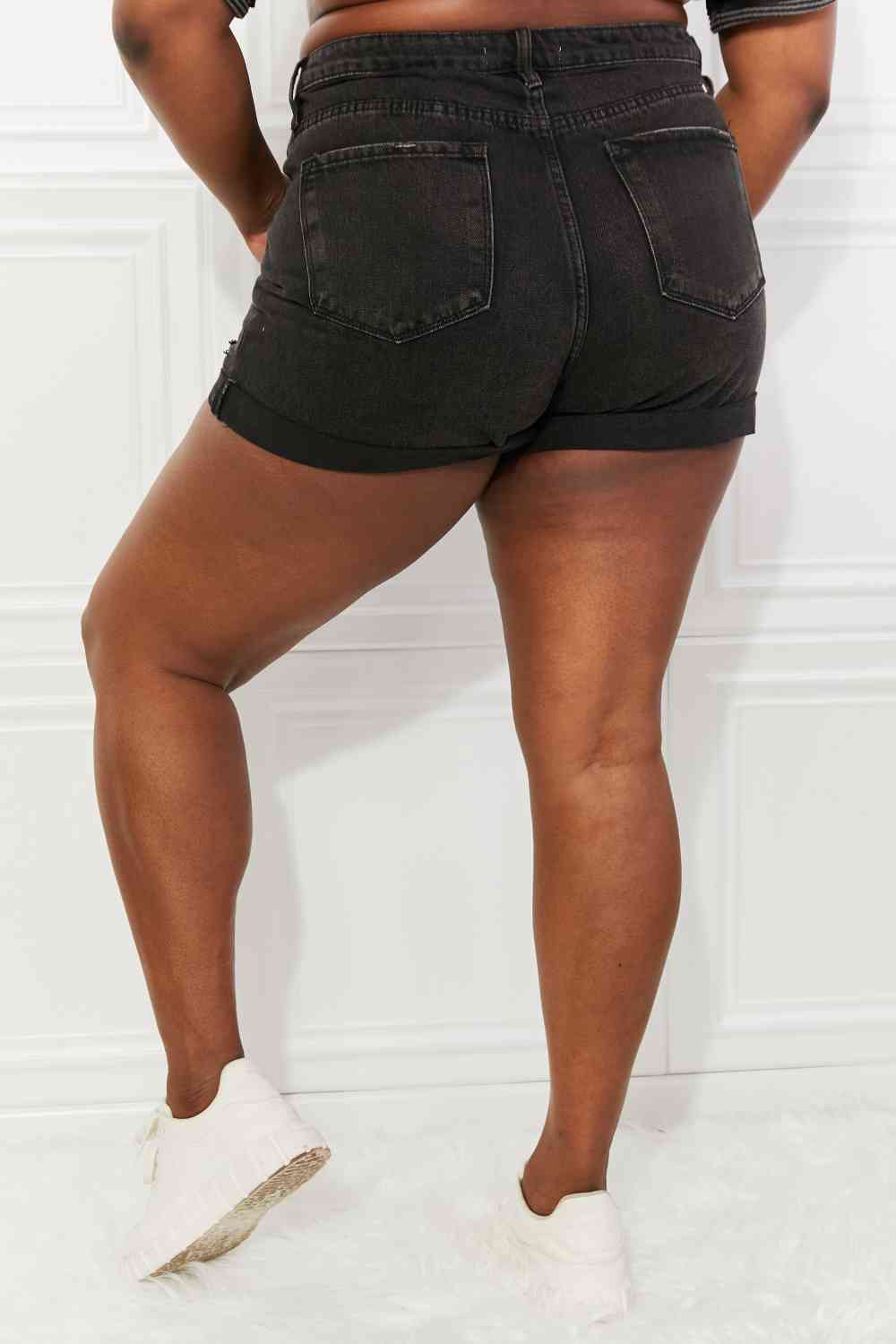 Kancan Full Size Maeve High Rise Denim Shorts - Cheeky Chic Boutique