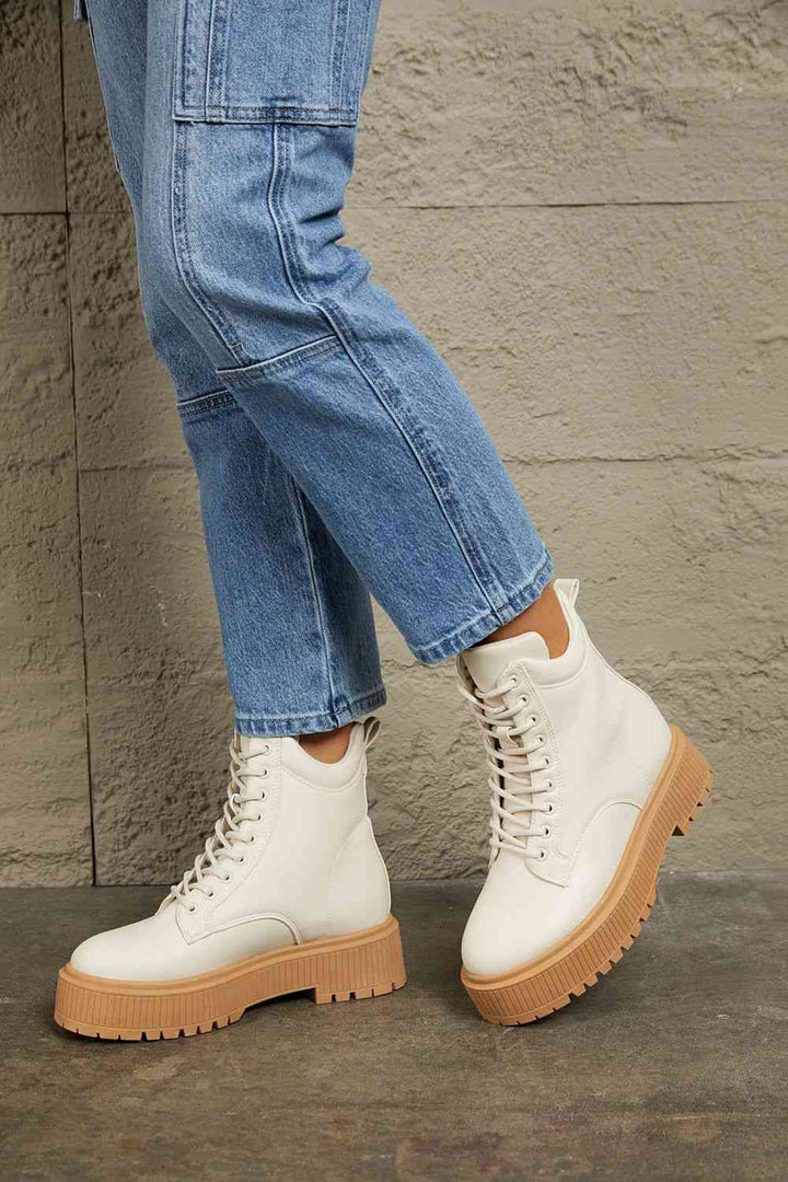 East Lion Corp Platform Combat Boots - Cheeky Chic Boutique