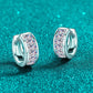Thea 1.8 Carat Moissanite 925 Sterling Silver Huggie Earrings - Cheeky Chic Boutique