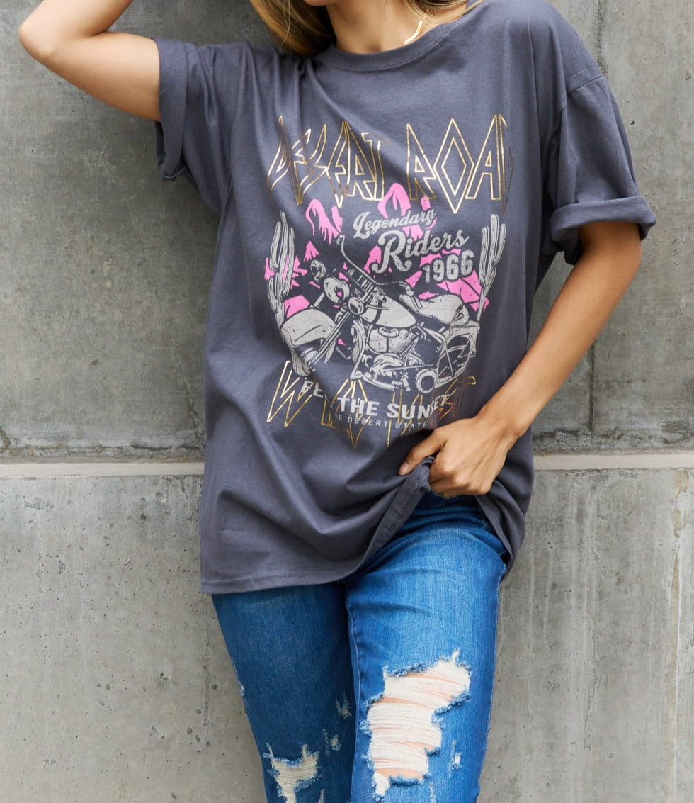 Sweet Claire "Desert Road" Graphic T-Shirt - Cheeky Chic Boutique