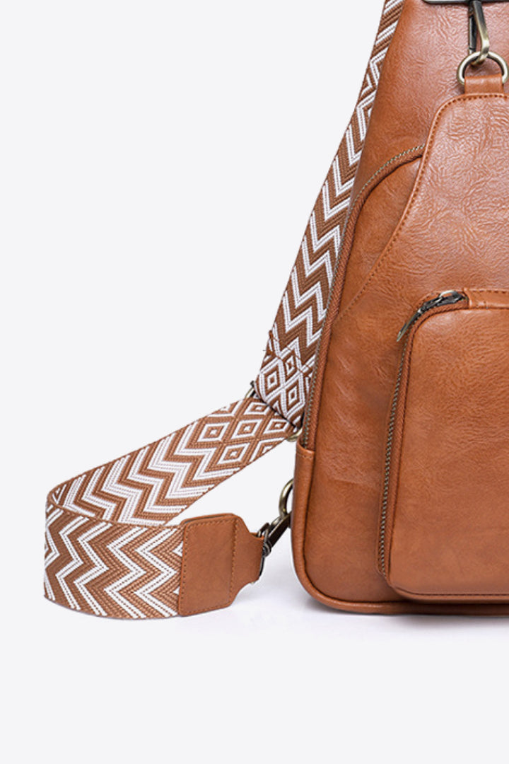 Take A Trip PU Leather Sling Bag - Cheeky Chic Boutique