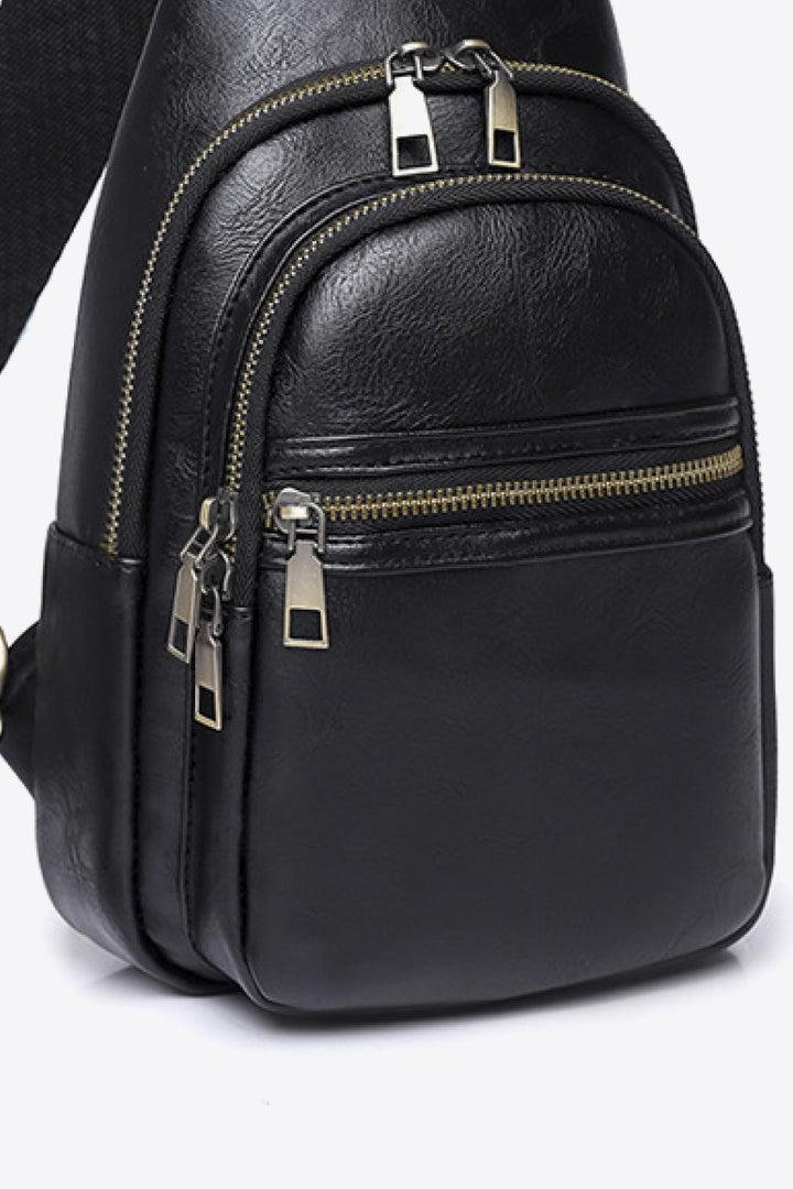 It's Your Time PU Leather Sling Bag - Cheeky Chic Boutique