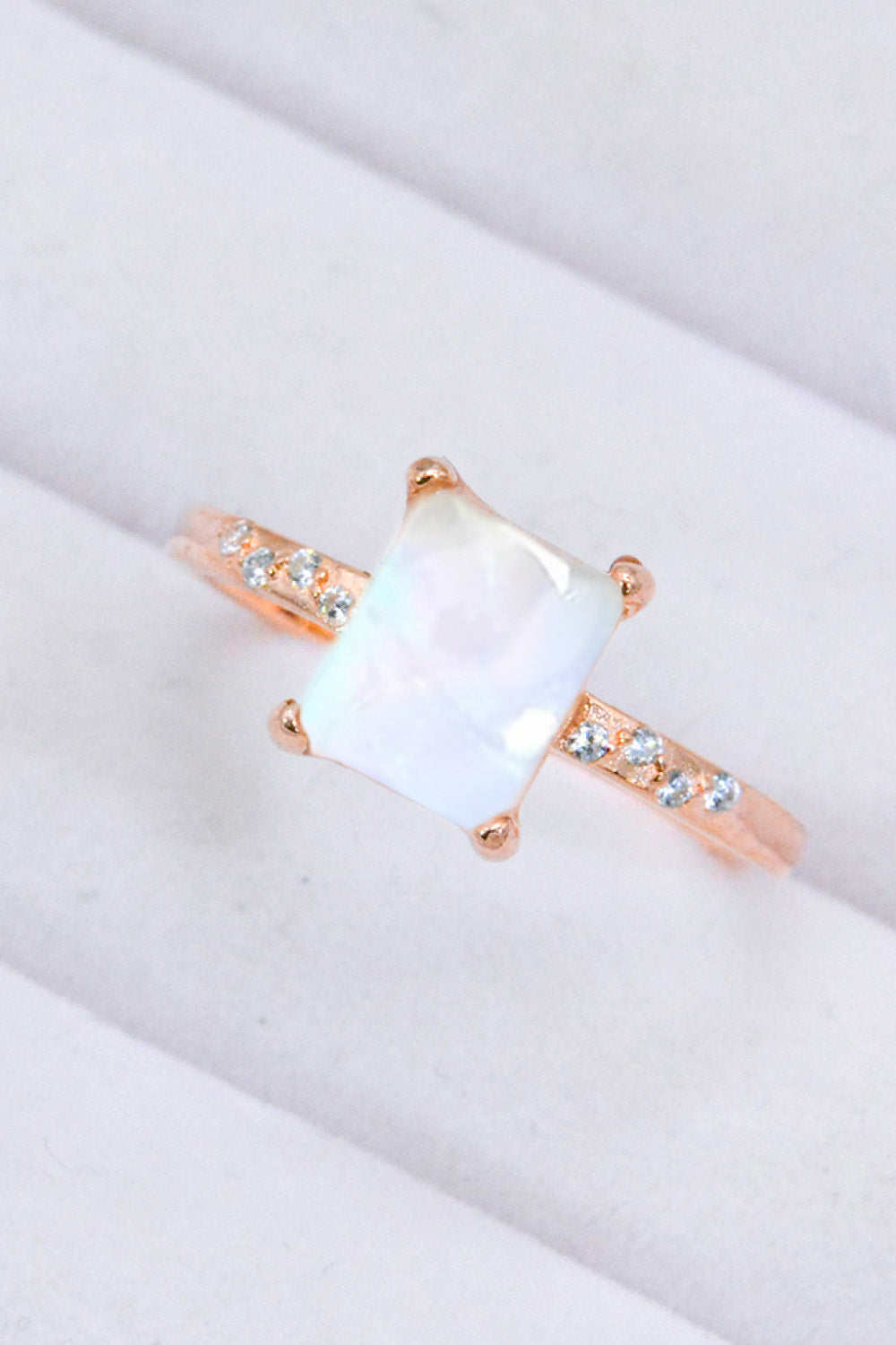 Square Moonstone Ring - Cheeky Chic Boutique