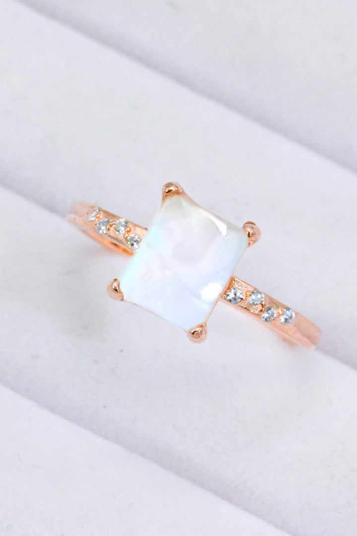 Square Moonstone Ring - Cheeky Chic Boutique