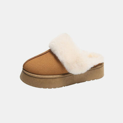 Let it Snow Platform Slippers - Cheeky Chic Boutique