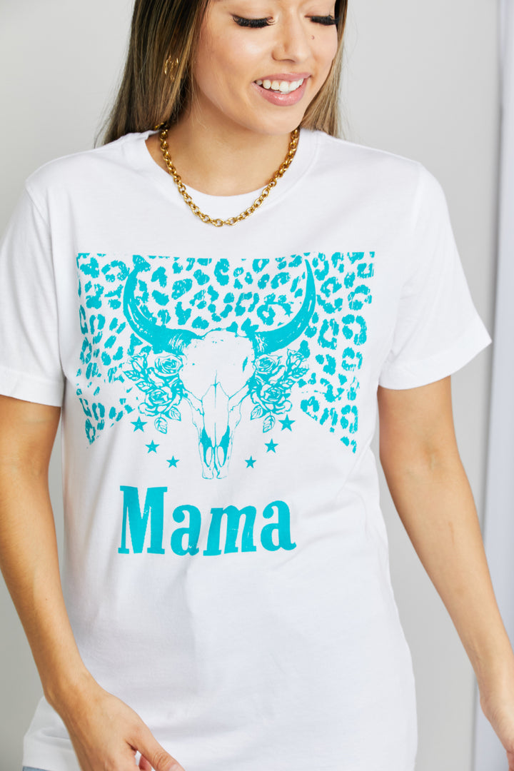 mineB Full Size MAMA Animal Graphic Tee Shirt - Cheeky Chic Boutique