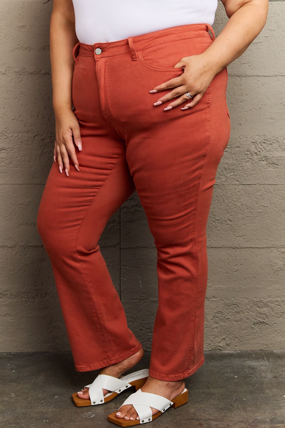 Judy Blue Olivia Terracotta Jeans - Cheeky Chic Boutique