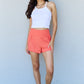 Ninexis Stay Active High Waistband Active Shorts in Coral - Cheeky Chic Boutique