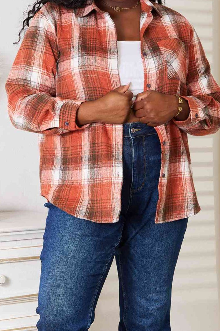 Double Trouble Plaid Shirt - Cheeky Chic Boutique