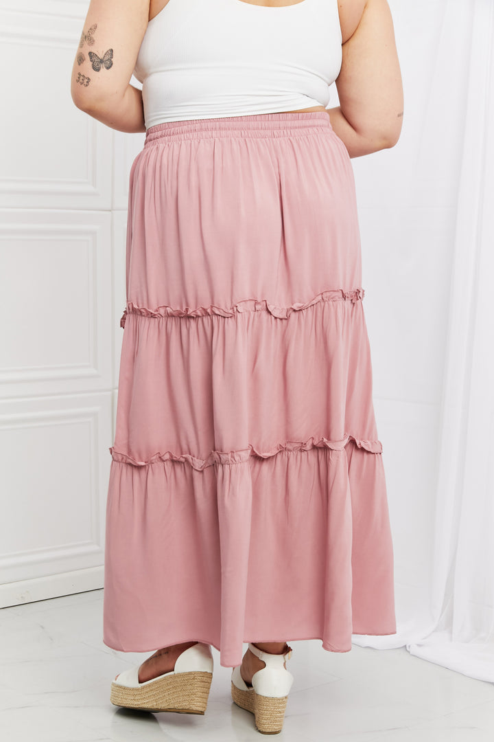 Zenana Summer Days Full Size Ruffled Maxi Skirt - Cheeky Chic Boutique