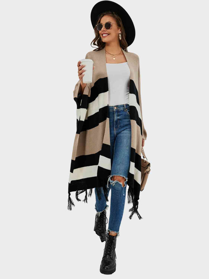 Falling Again Fringe Cardigan - Cheeky Chic Boutique