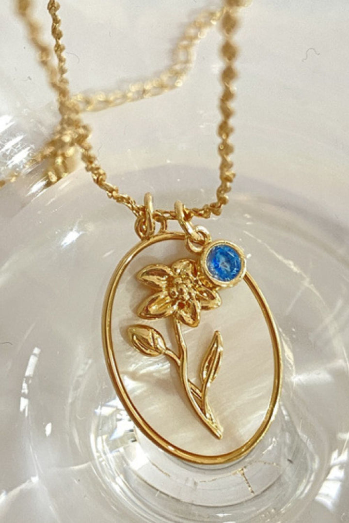 Wildflower Shell Pendant Necklace - Cheeky Chic Boutique