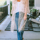 Sequin Open Front Sheer Cardigan - Cheeky Chic Boutique