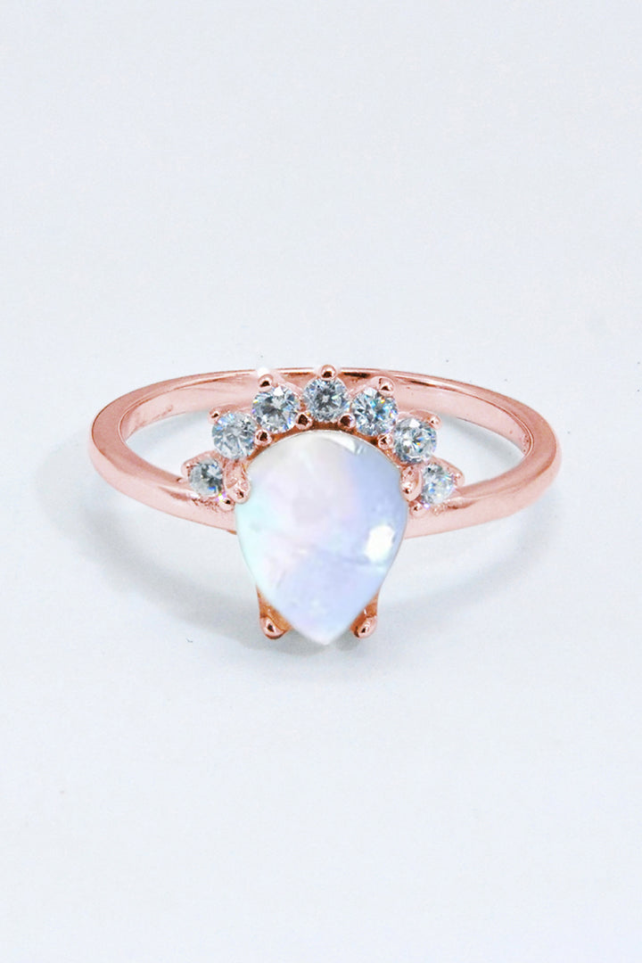 925 Sterling Silver Moonstone Ring - Cheeky Chic Boutique