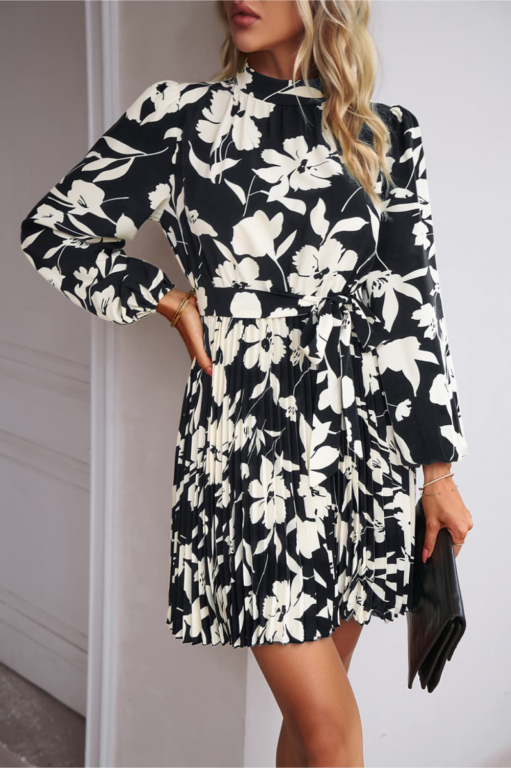 Fine Dining Floral Mini Dress - Cheeky Chic Boutique