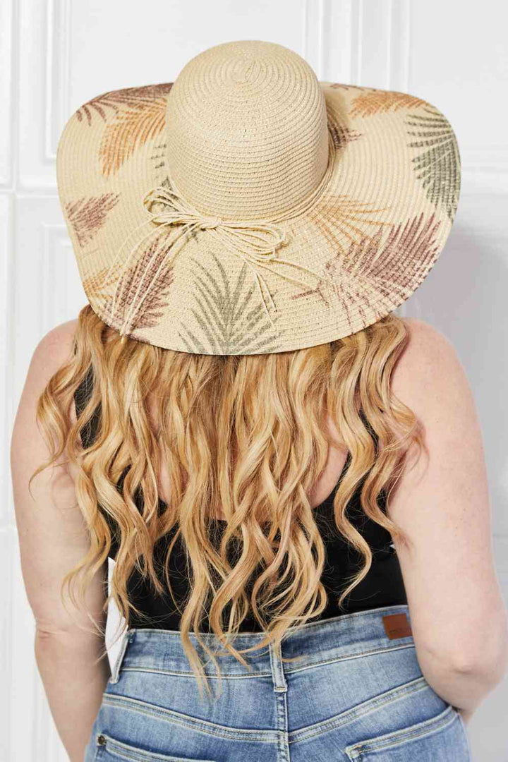 Justin Taylor Palm Leaf Straw Sun Hat - Cheeky Chic Boutique