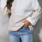 No Plans Today Color Block Sweater - Cheeky Chic Boutique