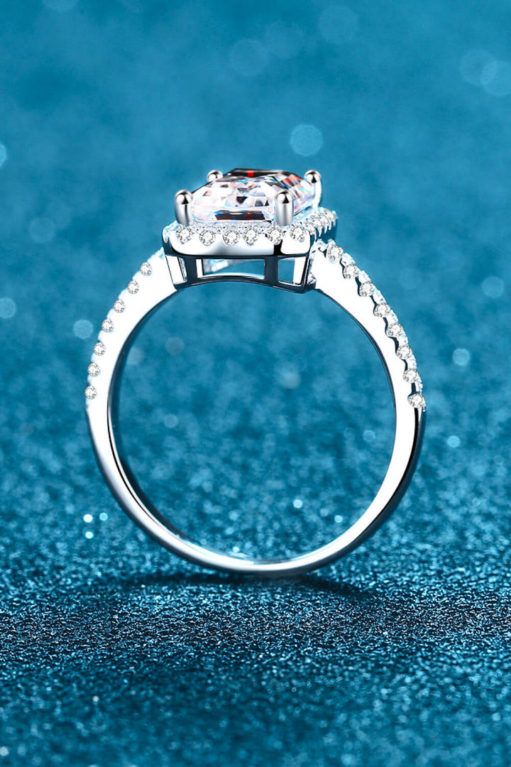 1 Carat Rectangle Moissanite Ring - Cheeky Chic Boutique