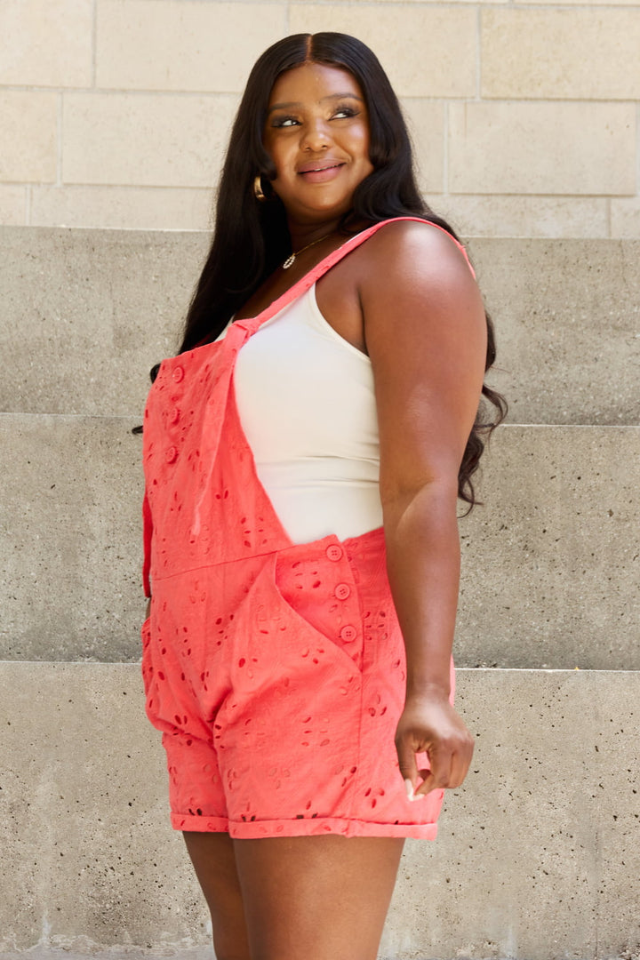 Playful Mindset Eyelet Romper - Cheeky Chic Boutique