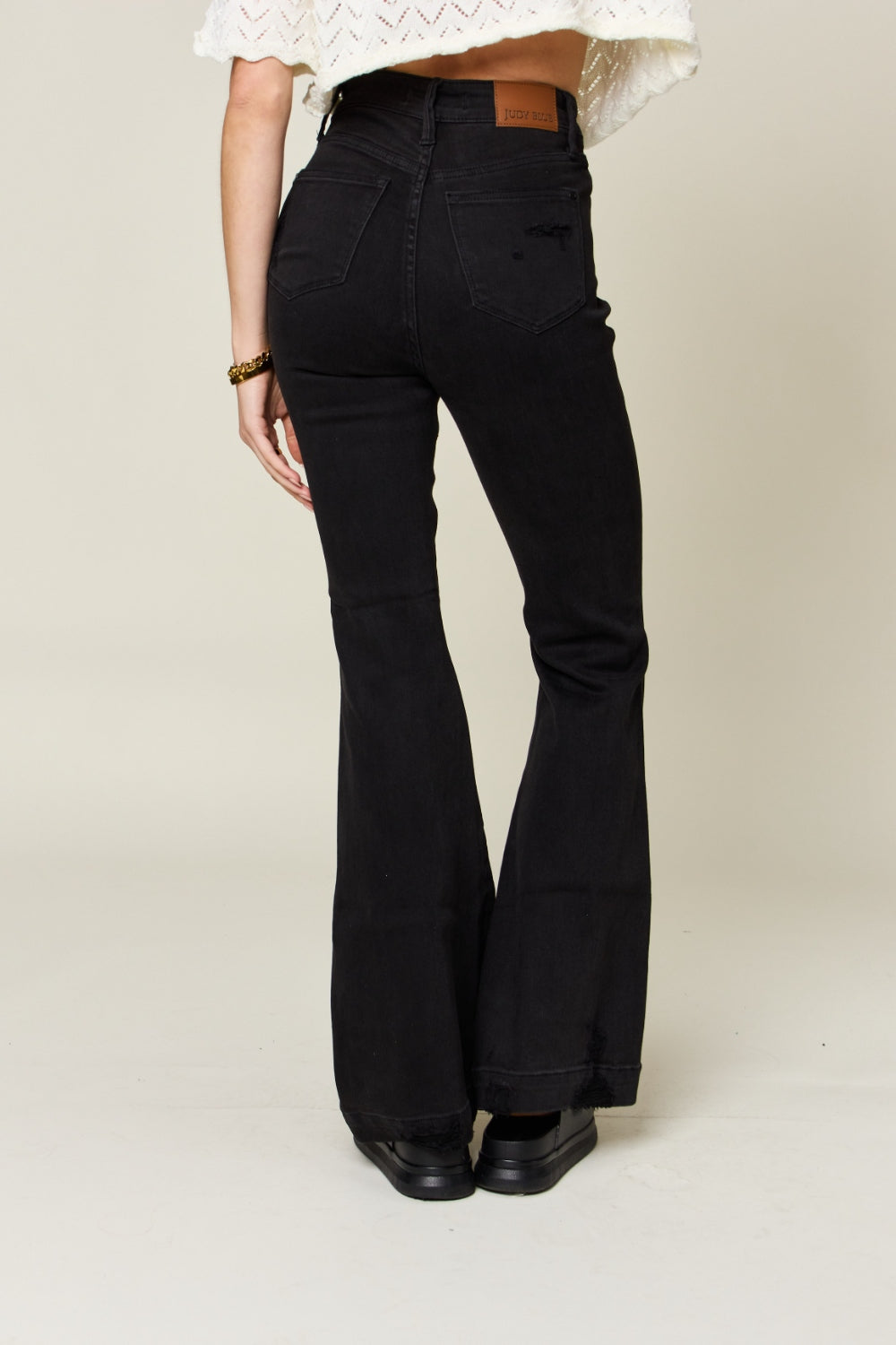 Made for Midnight Distressed Flare Jeans - Cheeky Chic Boutique