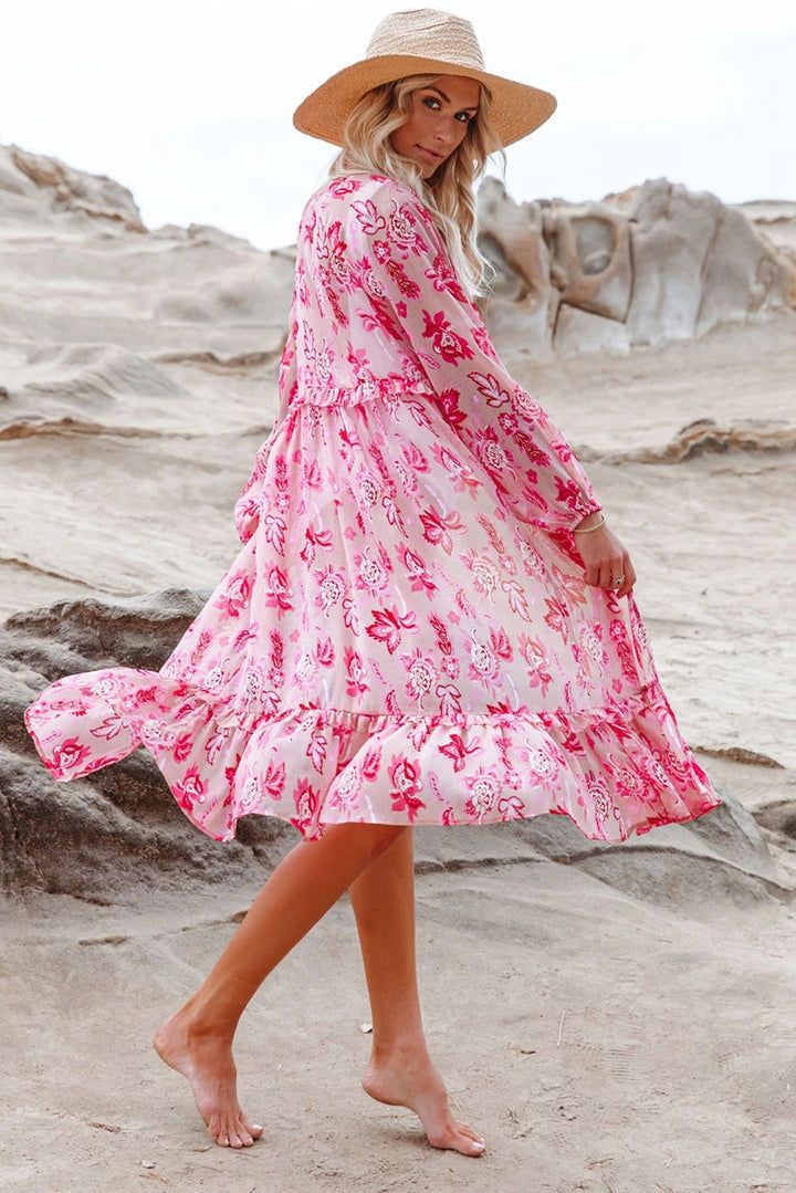 Transitions Floral Kimono - Cheeky Chic Boutique