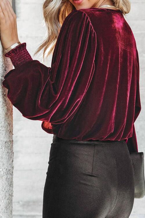 Velvet Wishes Bodysuit - Cheeky Chic Boutique