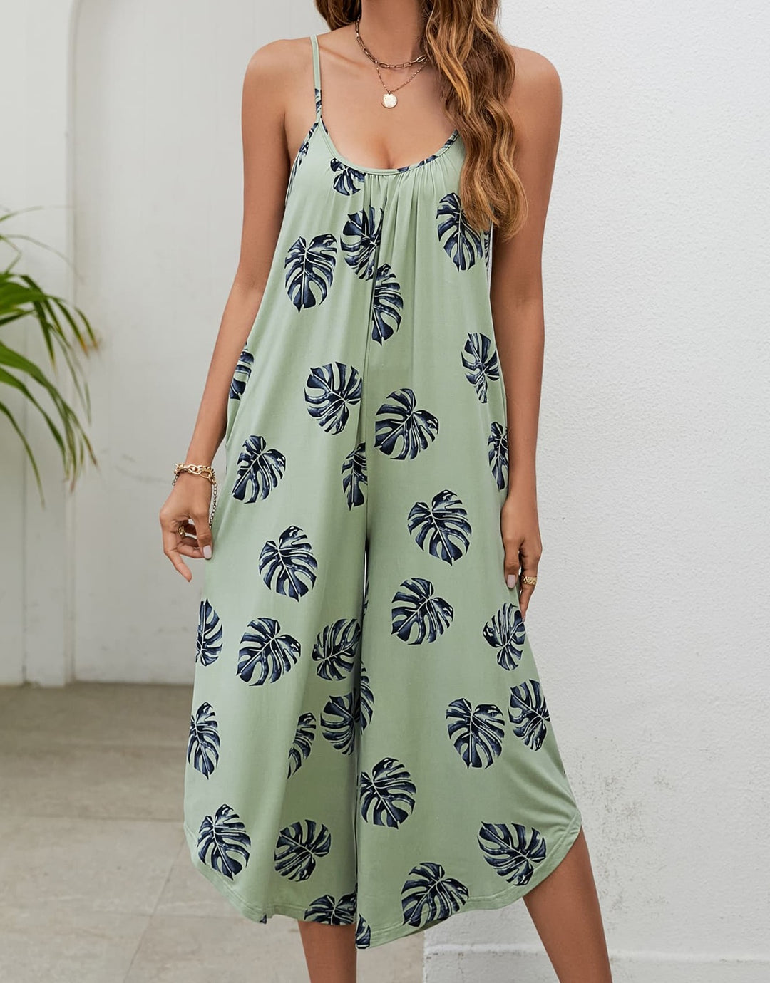 Palm Springs Botanical Jumpsuit - Cheeky Chic Boutique