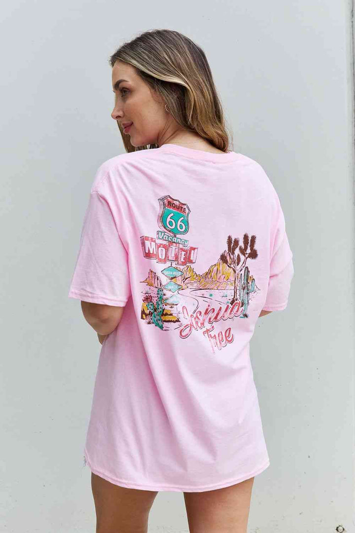 Sweet Claire "Wish You Were Here" Oversized Graphic T-Shirt - Cheeky Chic Boutique