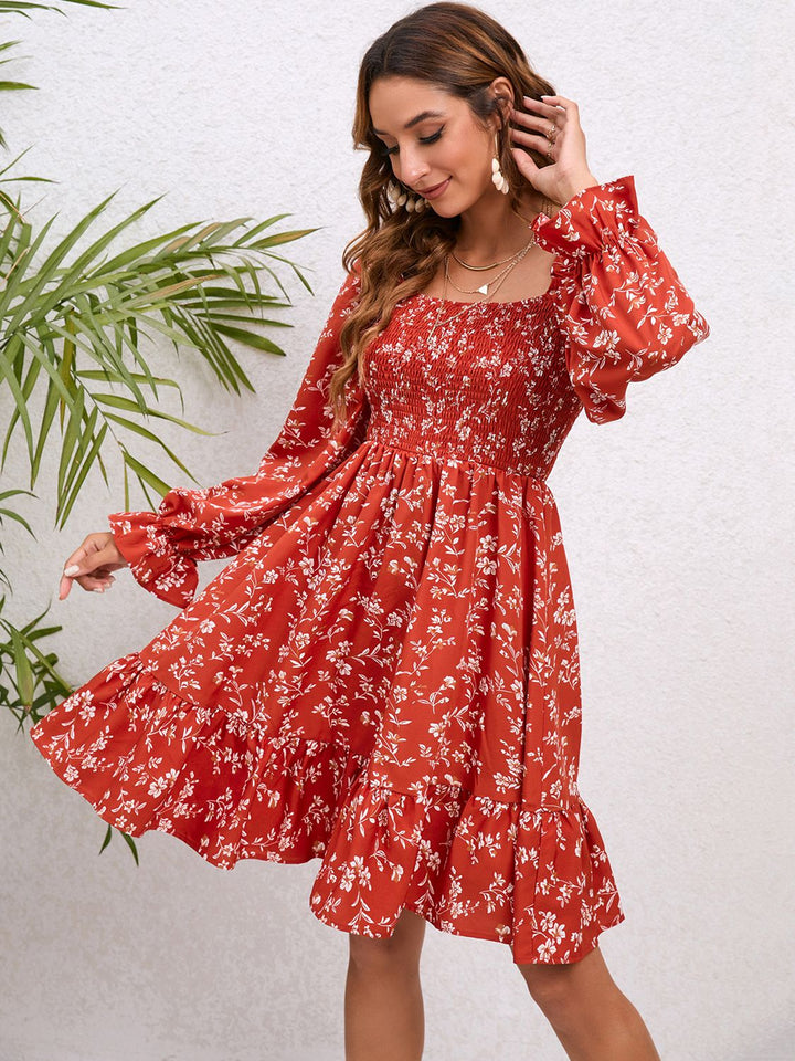 Fields of Love Floral Mini Dress - Cheeky Chic Boutique