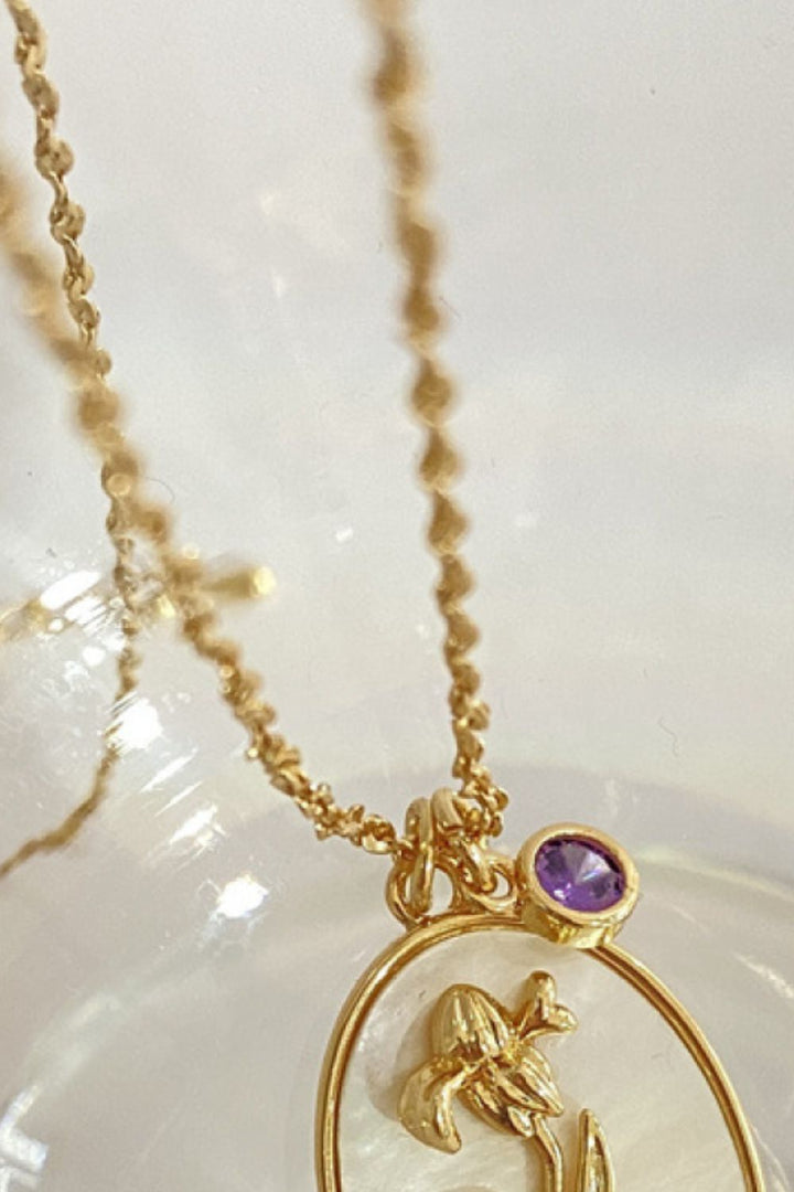 Wildflower Shell Pendant Necklace - Cheeky Chic Boutique