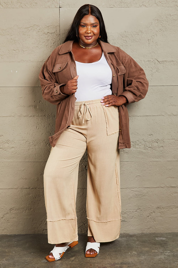 Cozy Girl Coffee Shacket - Cheeky Chic Boutique