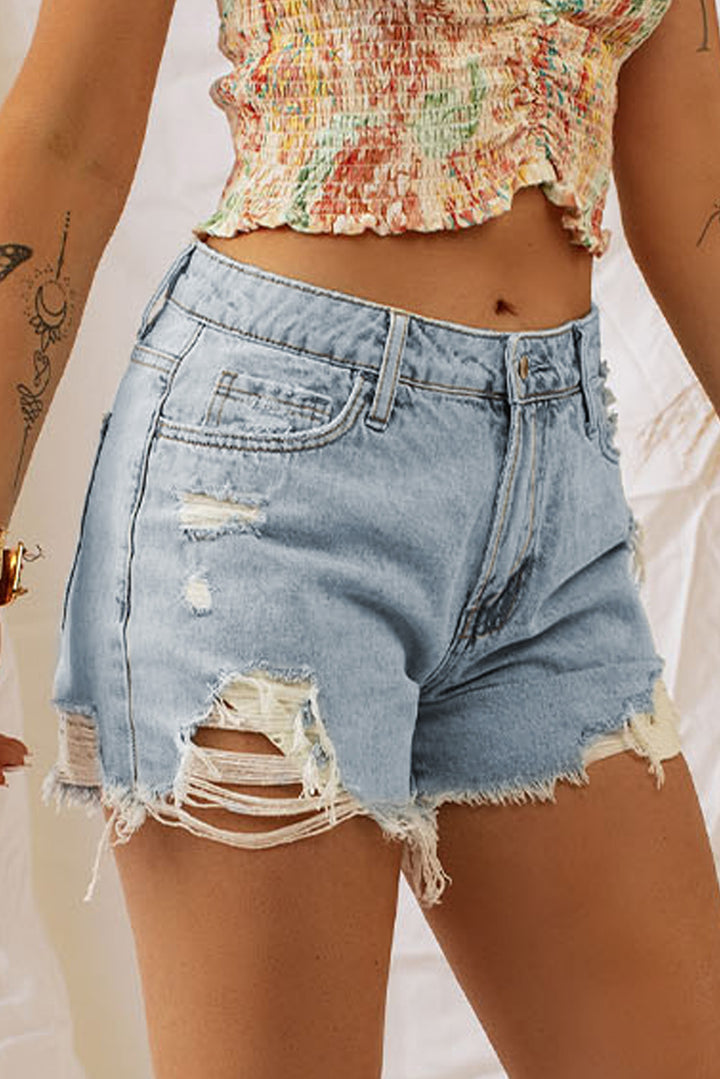 Santa Monica Pier Denim Shorts - Cheeky Chic Boutique
