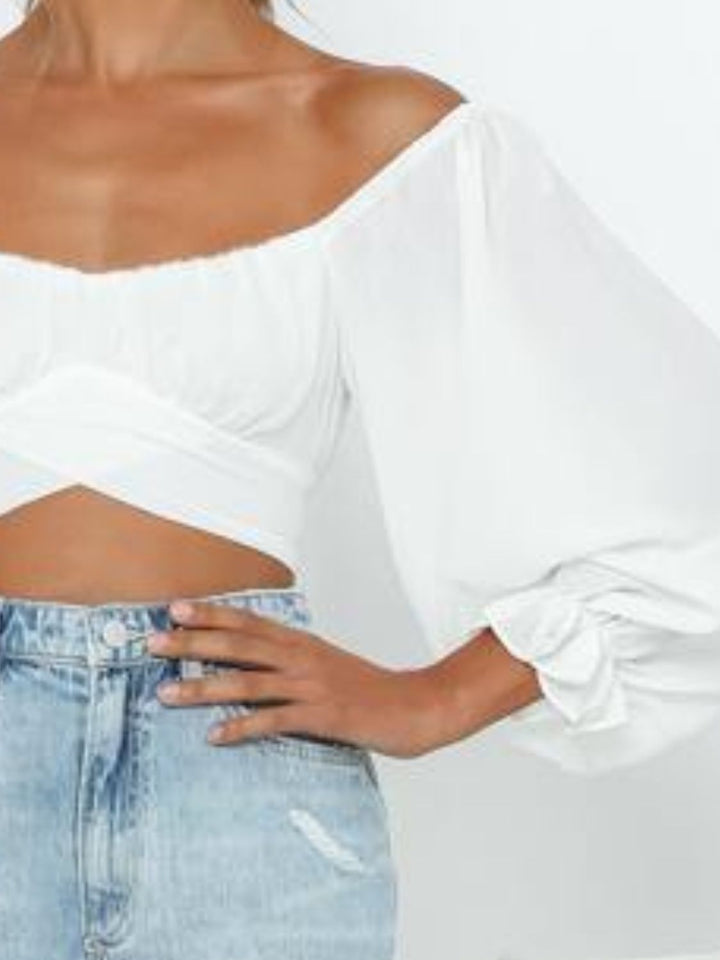 Girl Next Door Tie Back Blouse - Cheeky Chic Boutique