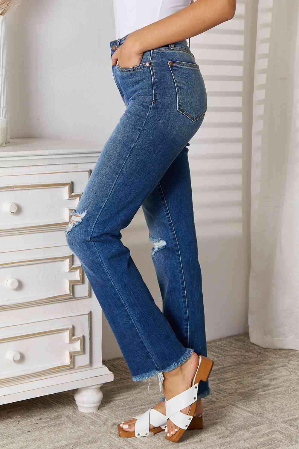 In Distress Judy Blue Jeans - Cheeky Chic Boutique