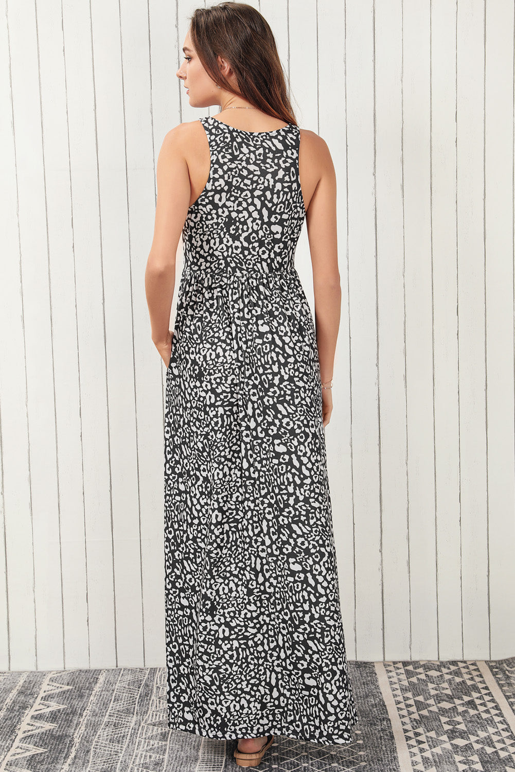 Sunday Stroll Leopard Maxi Dress - Cheeky Chic Boutique