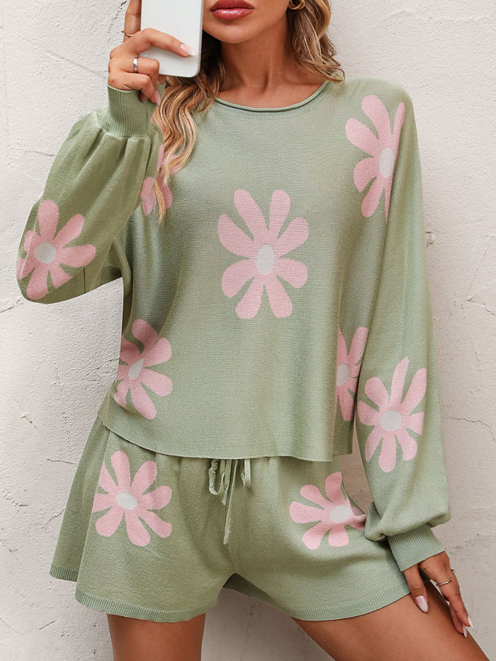 Retro Rest Floral Lounge Set - Cheeky Chic Boutique