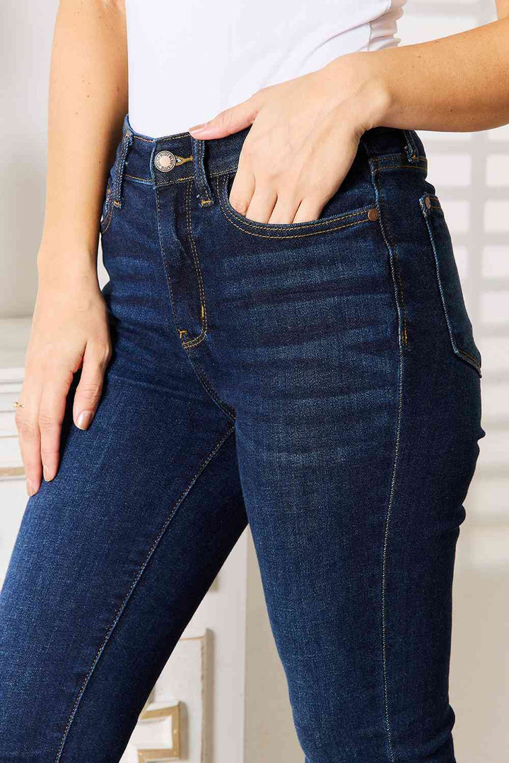 Unsettled Judy Blue Dark Skinny Jeans - Cheeky Chic Boutique