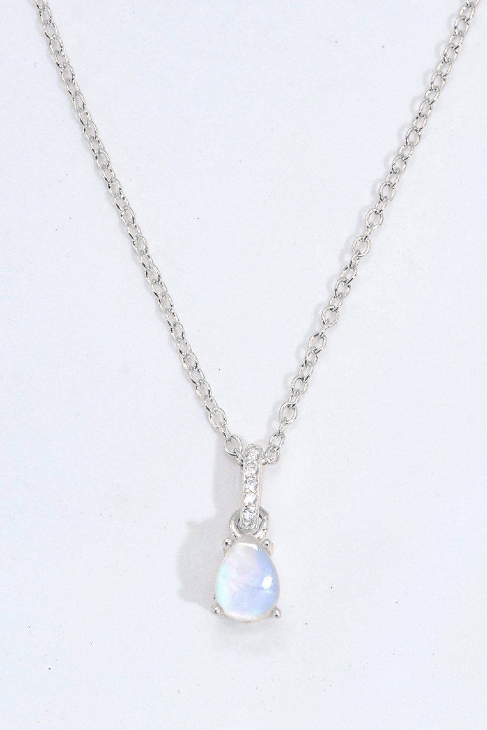 Moonstone Teardrop Pendant Necklace - Cheeky Chic Boutique