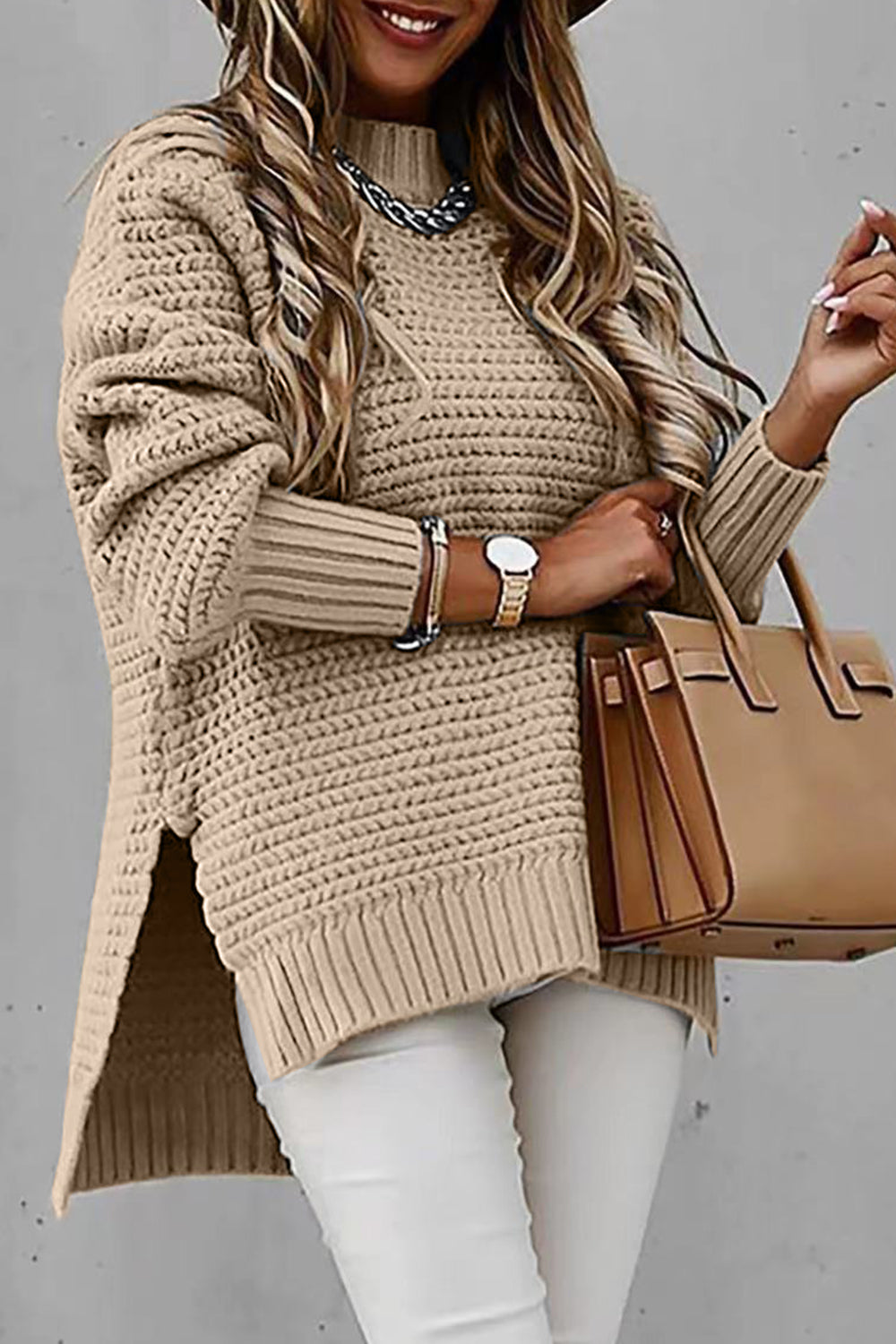 Every Reason Cable Knit Sweater - Cheeky Chic Boutique