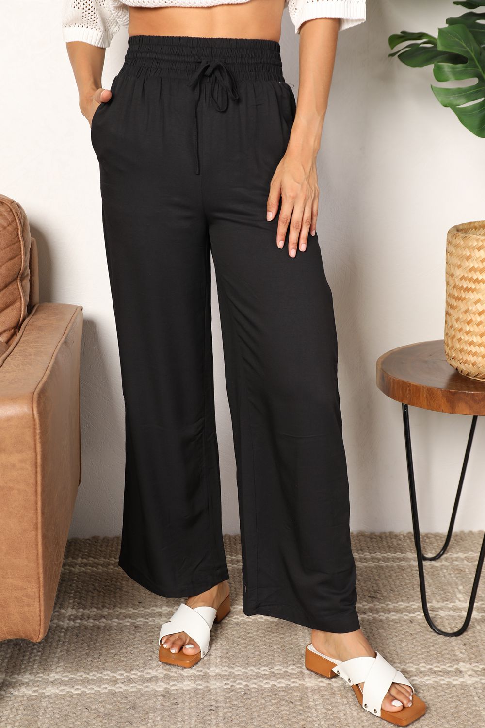 Without You Wide Leg Pants - Cheeky Chic Boutique