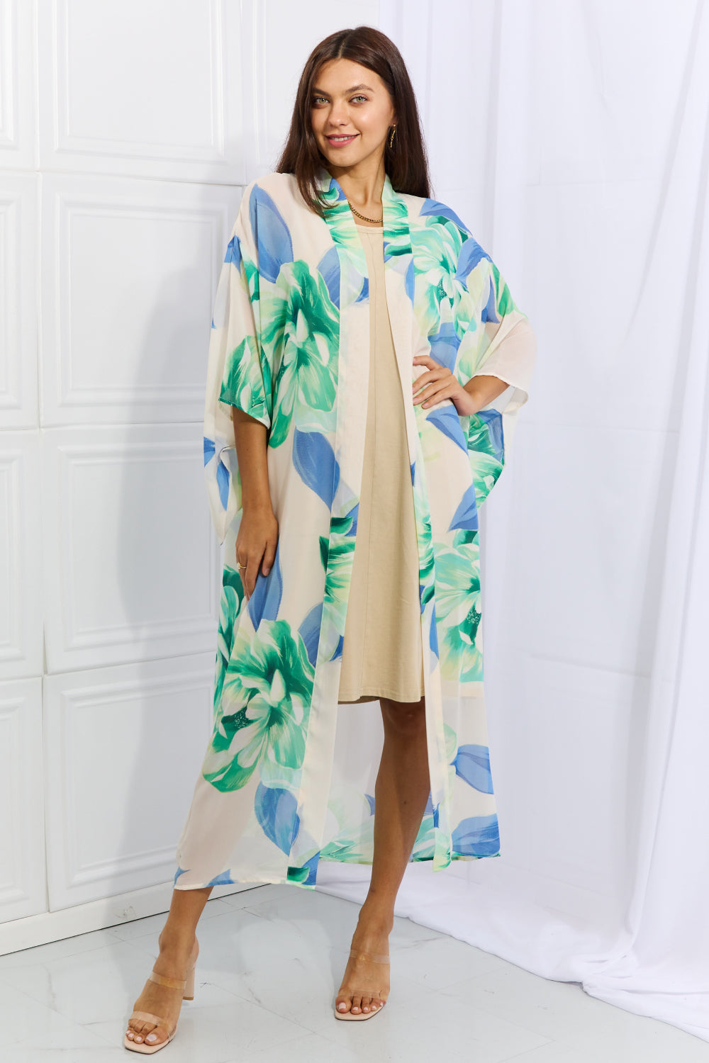 Colorful Minds Floral Kimono - Cheeky Chic Boutique