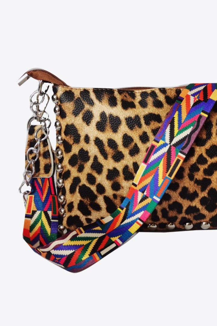 PU Leather Studded Shoulder Bag - Cheeky Chic Boutique